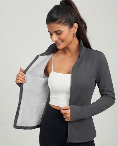 Fleece Zip-up Tränings Tröja