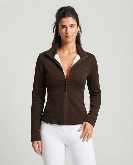 Fleece Zip-up Tränings Tröja