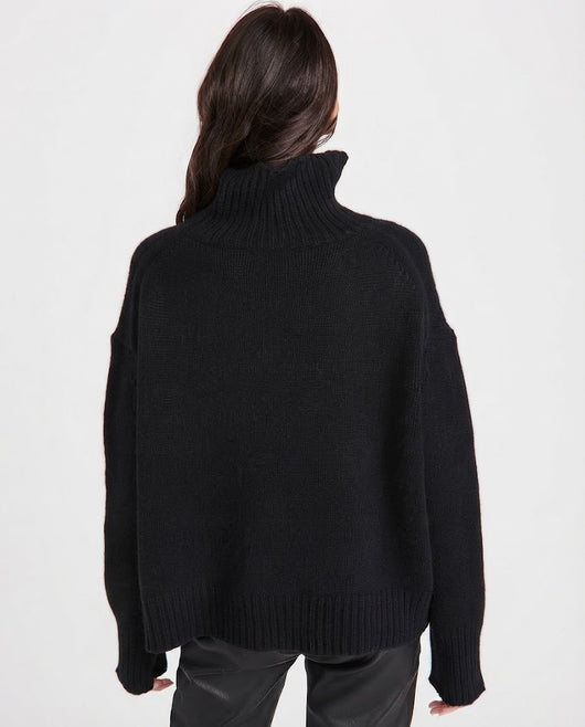 Oversize Strick-Rollkragenpullover