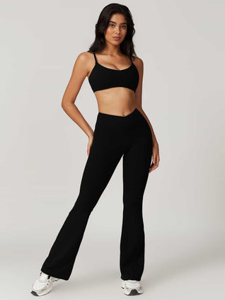 High Waist Flared Leggings