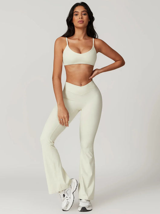 High Waist Flared Leggings