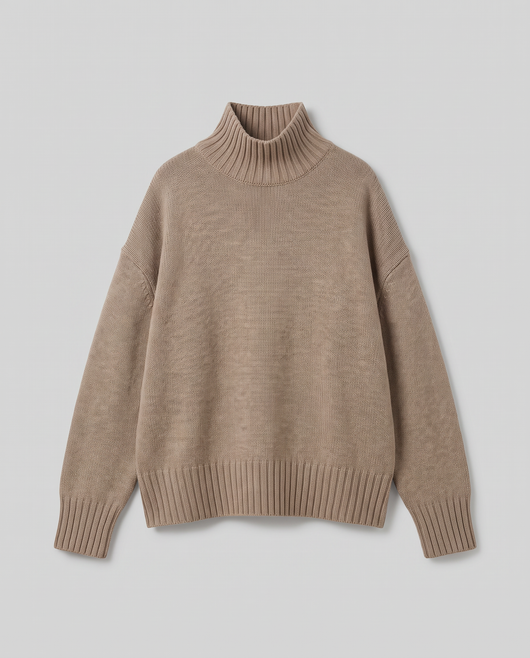 Oversize Strick-Rollkragenpullover