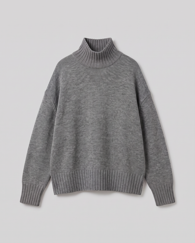 Oversize Strick-Rollkragenpullover