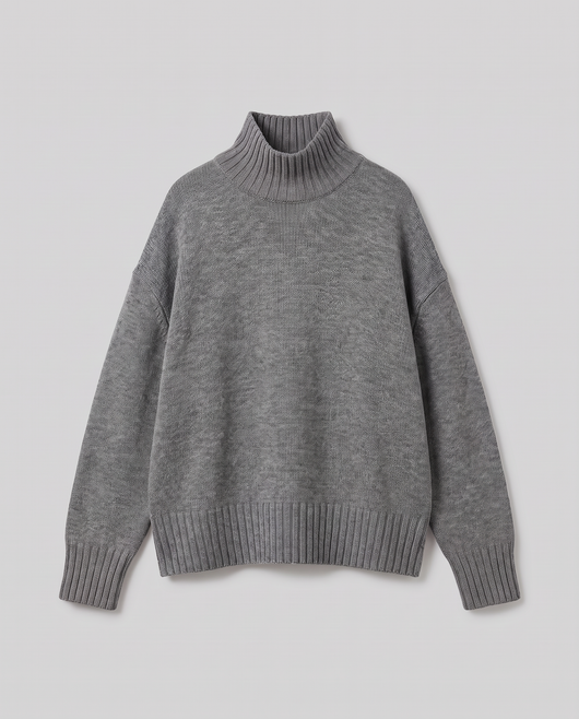 Oversize Strick-Rollkragenpullover