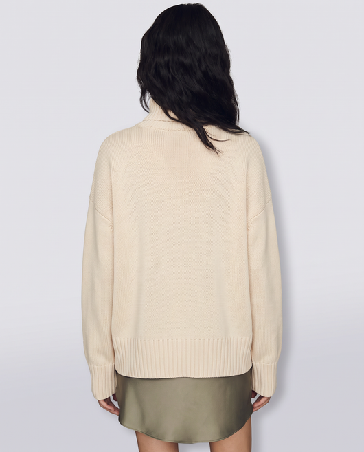 Oversize Strick-Rollkragenpullover