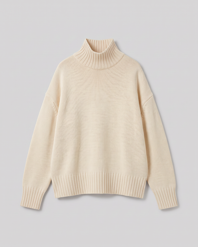 Oversize Strick-Rollkragenpullover