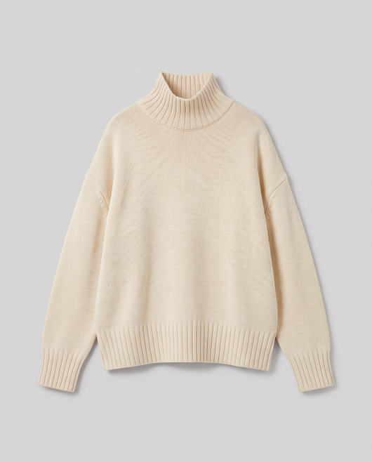Oversize Strick-Rollkragenpullover