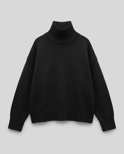 Oversize Strick-Rollkragenpullover