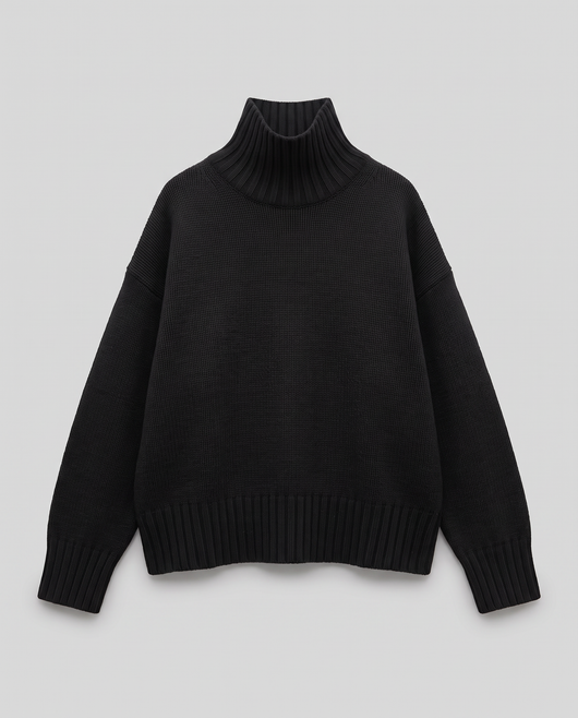Oversize Strick-Rollkragenpullover